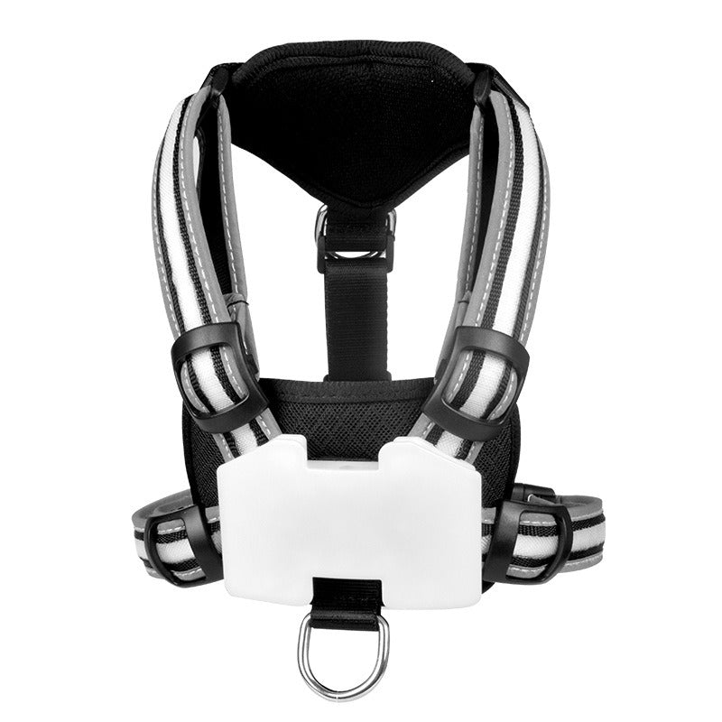 LED Light-Up Dog Harness – 7-Color Luminous Night Safety Vest for Small, Medium & Large Dogs