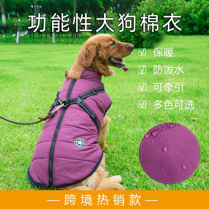 Large Dog Waterproof Jacket – Thickened Polyester Rain Coat for Big Dogs | 3XL–5XL