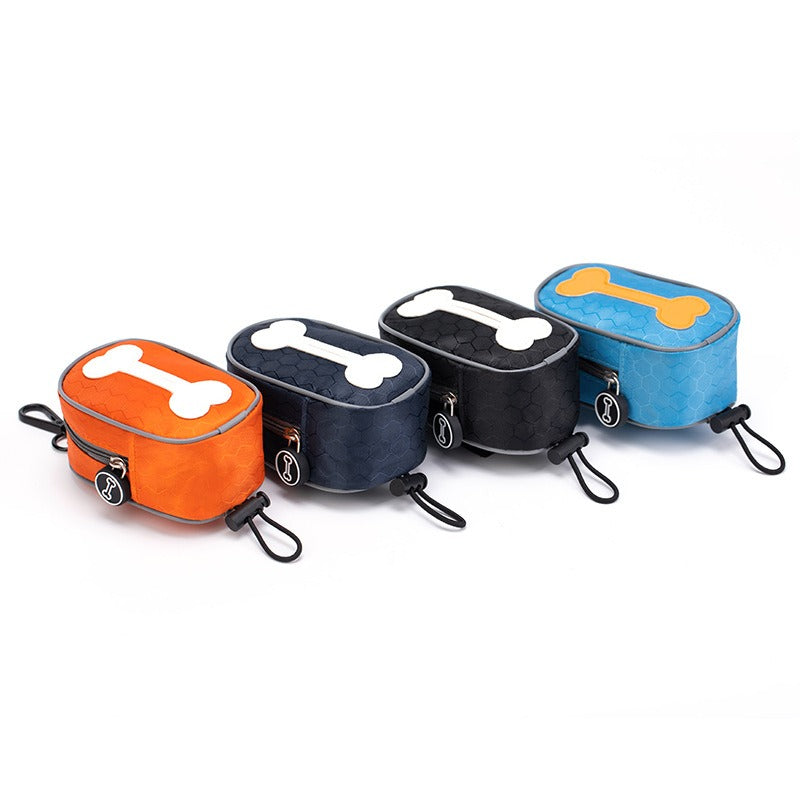 Dog Poop Bag Dispenser with Storage Case – Portable PVC Waste Bag Holder for Leash