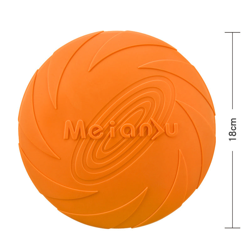 TPR Dog Frisbee — Soft, Bite-Resistant & Floating, 3 Sizes, 6 Colors