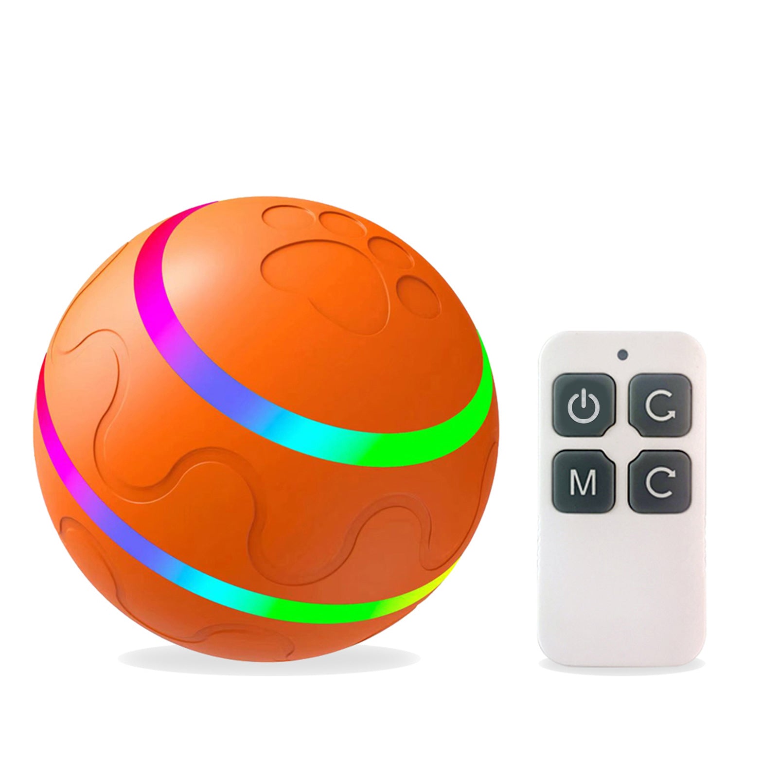 Electric Smart Pet Toy Ball — Auto & Remote Control, IP54 Waterproof, 4hr Battery