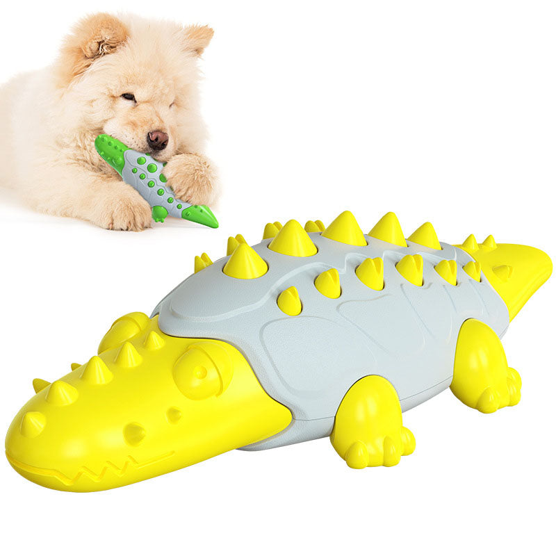 Crocodile Treat-Dispensing Chew Toy for Dogs – Bite-Resistant Molar Puzzle Toy | 5 Colors