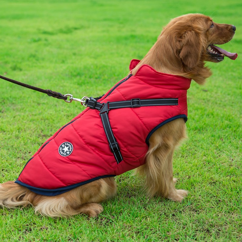 Reflective Dog Jacket — Warm Winter Coat for Large Dogs
