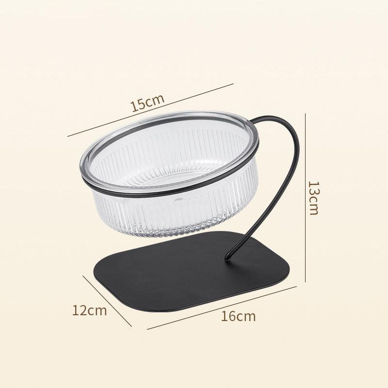 Swan Neck Elevated Pet Bowl — High-Neck Feeder for Cats & Dogs, ABS & Iron