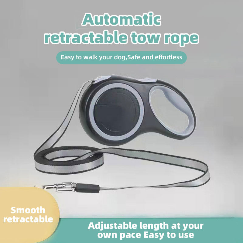 Retractable Dog Leash — ABS & Nylon Traction Rope, 5m or 8m