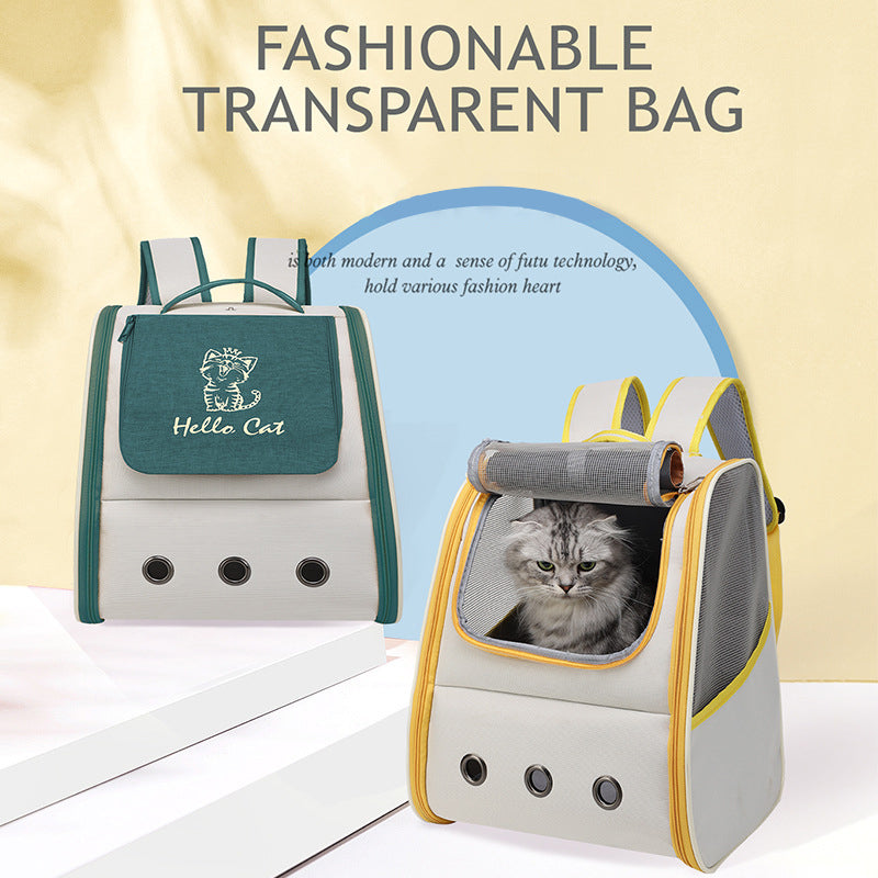 Breathable Pet Backpack Carrier — For Cats up to 7.5 kg & Dogs up to 5 kg