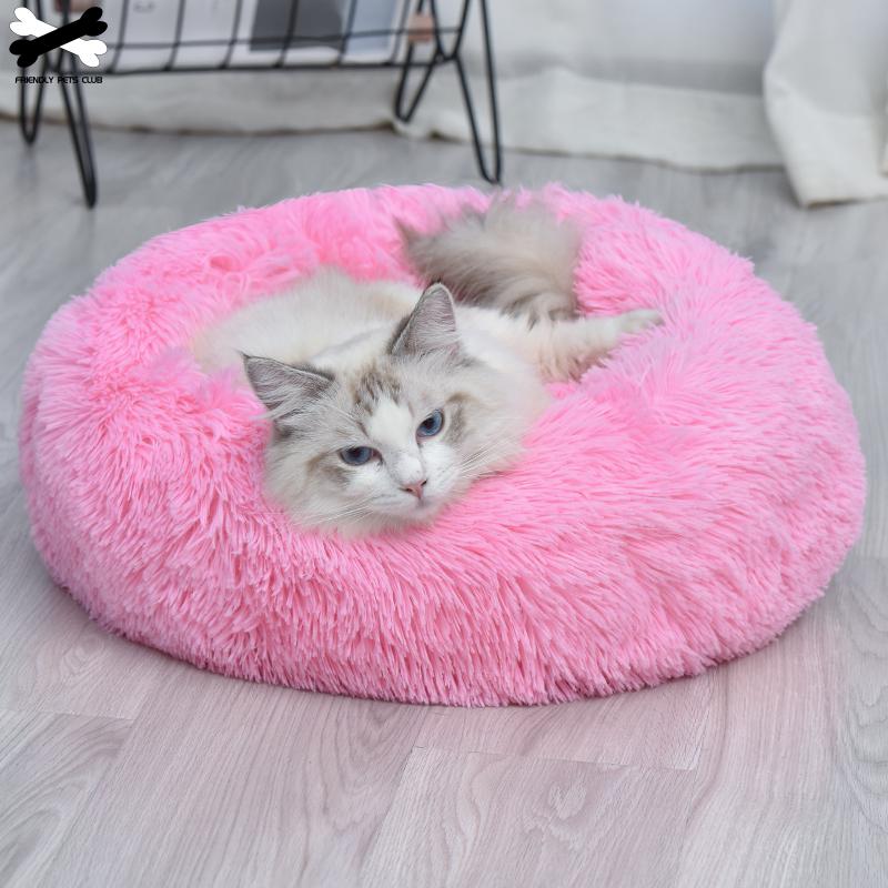 Donut Pet Bed — Ultra-Soft Corduroy, Washable, 3 Sizes, 8+ Colors
