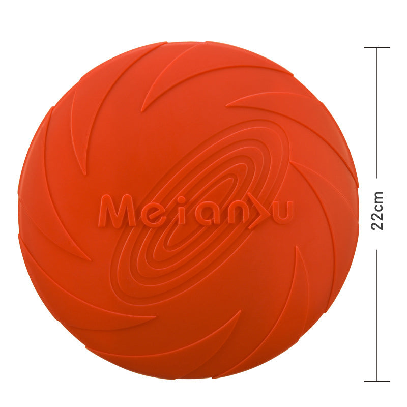 TPR Dog Frisbee — Soft, Bite-Resistant & Floating, 3 Sizes, 6 Colors