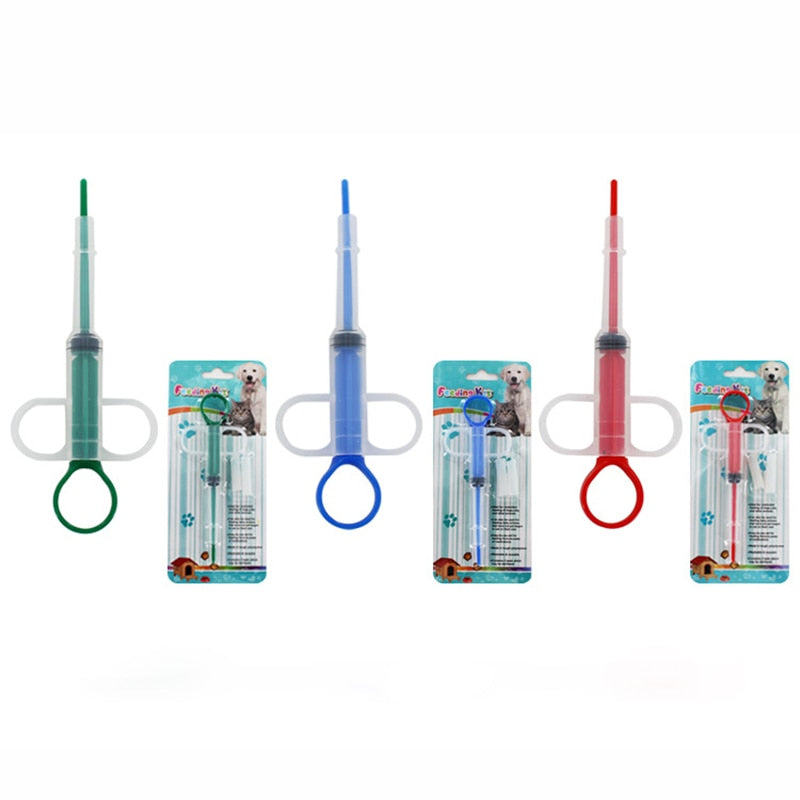 Pet Medicine Feeder Syringe — Easy Oral Dosing Tool for Dogs & Cats, 3 Colors