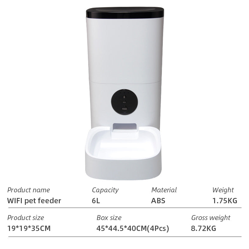 WiFi Smart Microchip Pet Feeder — App-Controlled, Timed Feeding, Battery-Powered