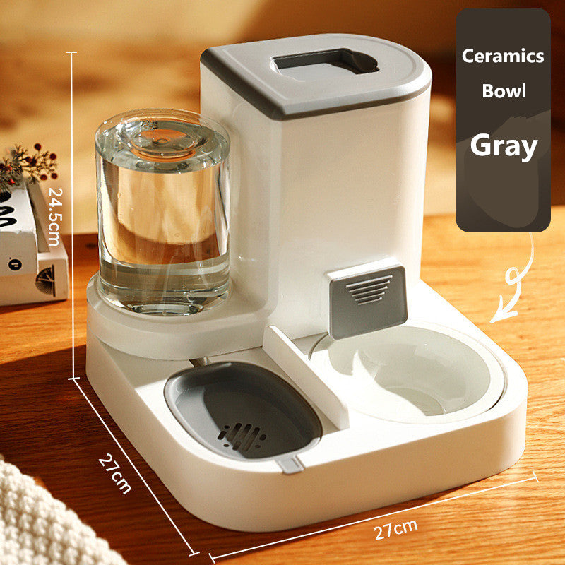 Automatic Pet Feeder — Stainless Steel or Ceramic Bowl, 9 Variants, Cats & Dogs