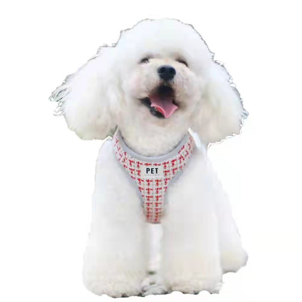 Breathable Vest Harness & Leash Set — Chest Strap for Cats & Dogs, 2 Colors, 4 Sizes