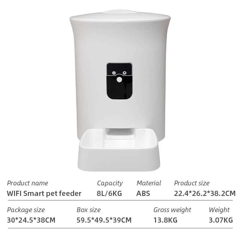 WiFi Smart Microchip Pet Feeder — App-Controlled, Timed Feeding, Battery-Powered