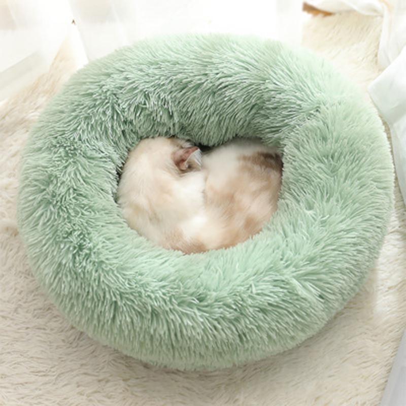 Donut Pet Bed — Ultra-Soft Corduroy, Washable, 3 Sizes, 8+ Colors