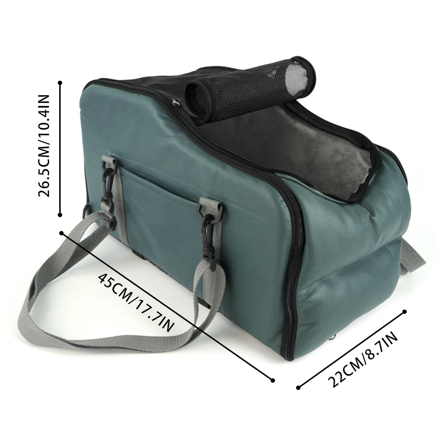 Pet Car Seat Center Console Bed — Tech Fabric, Sponge Cushion, 4 Colors