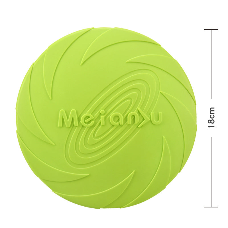 TPR Dog Frisbee — Soft, Bite-Resistant & Floating, 3 Sizes, 6 Colors