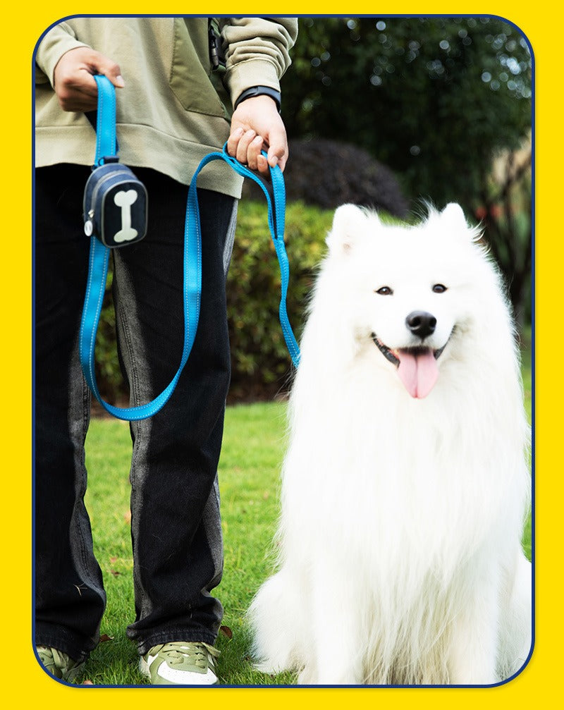 Dog Poop Bag Dispenser with Storage Case – Portable PVC Waste Bag Holder for Leash