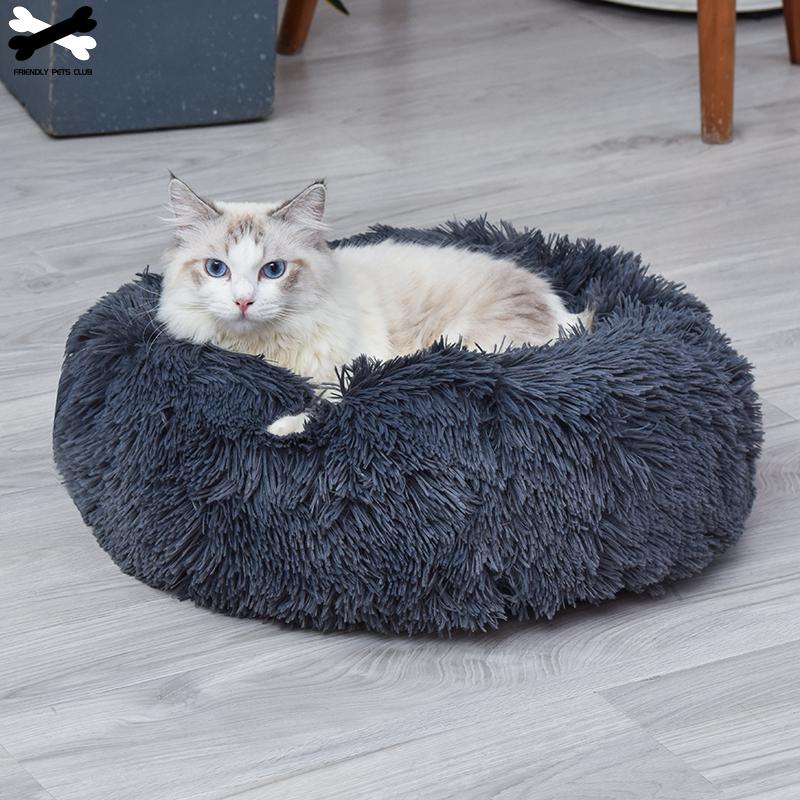 Donut Pet Bed — Ultra-Soft Corduroy, Washable, 3 Sizes, 8+ Colors