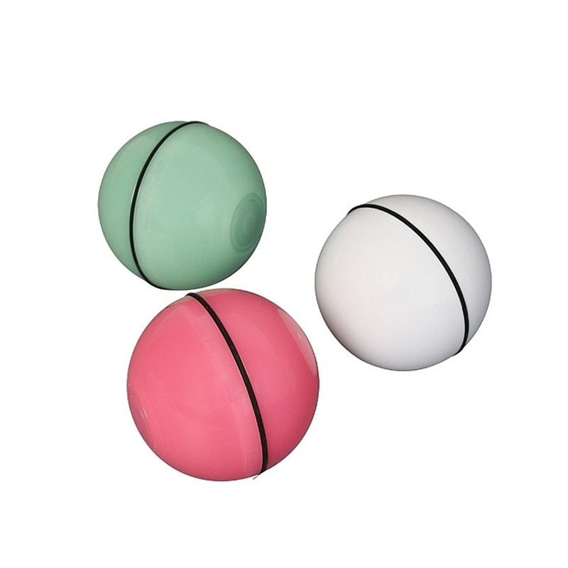 Smart Auto-Rolling LED Ball for Cats & Dogs — USB Rechargeable, 6.5cm, 3 Colors