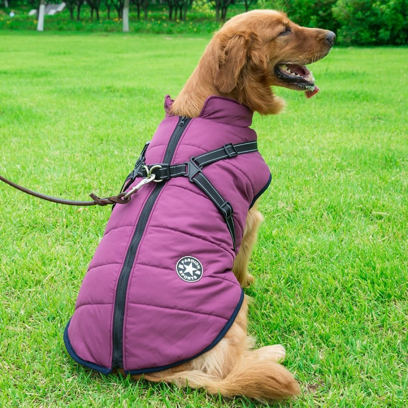 Large Dog Waterproof Jacket – Thickened Polyester Rain Coat for Big Dogs | 3XL–5XL