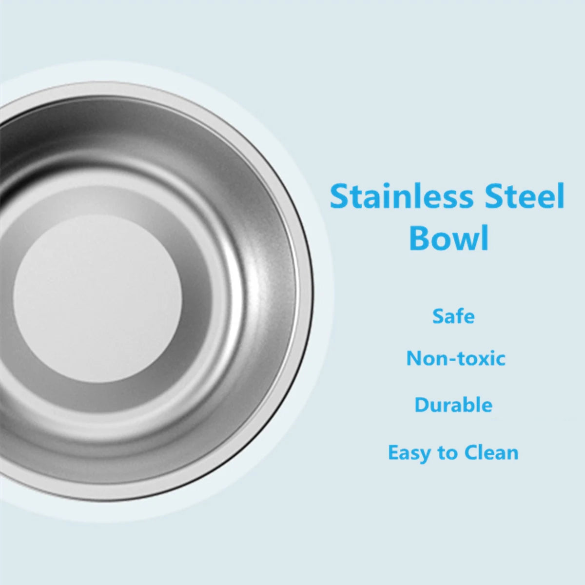 Stainless Steel Double Pet Bowl – Travel Feeding & Water Tableware for Dogs & Cats