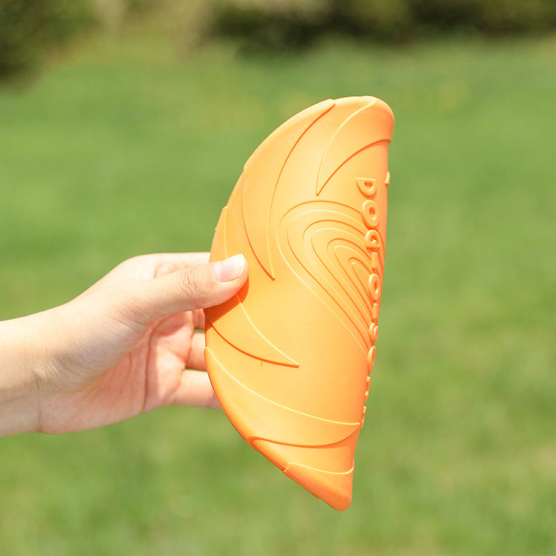 Soft Dog Frisbee — Bite-Resistant, Floating, 3 Sizes & 3 Colors