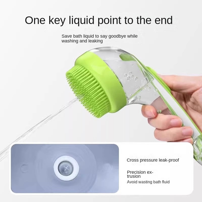 Silicone Pet Bath Brush — Massage & Shampoo Shower Tool for Dogs & Cats, 3 Colors