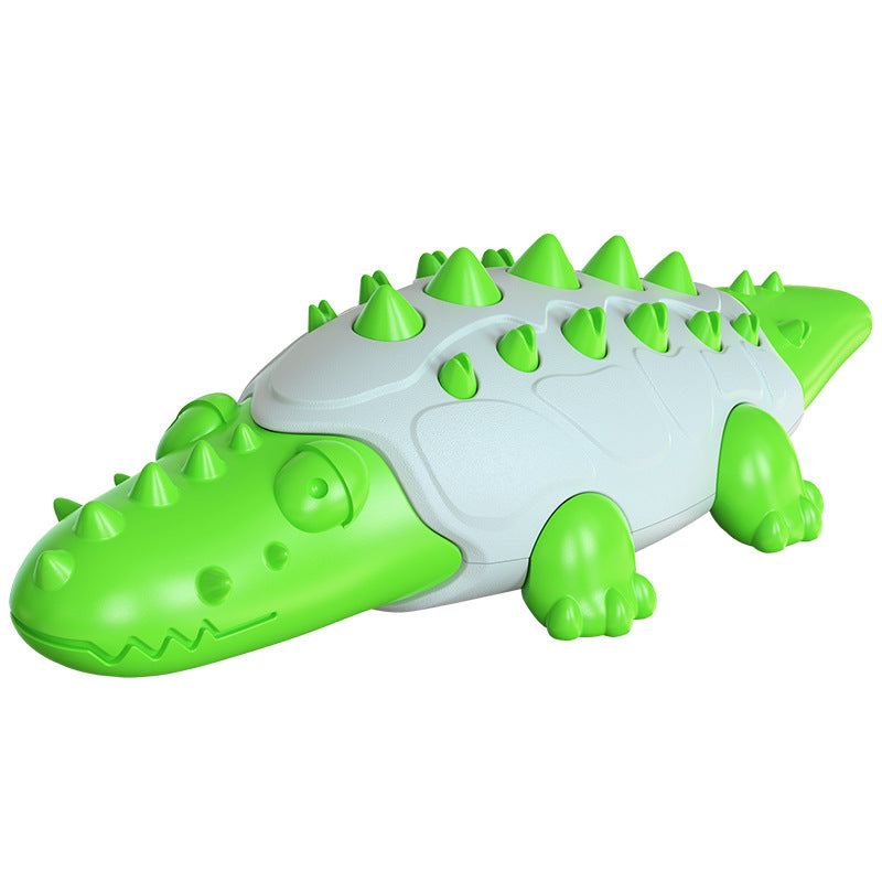 Crocodile Treat-Dispensing Chew Toy for Dogs – Bite-Resistant Molar Puzzle Toy | 5 Colors