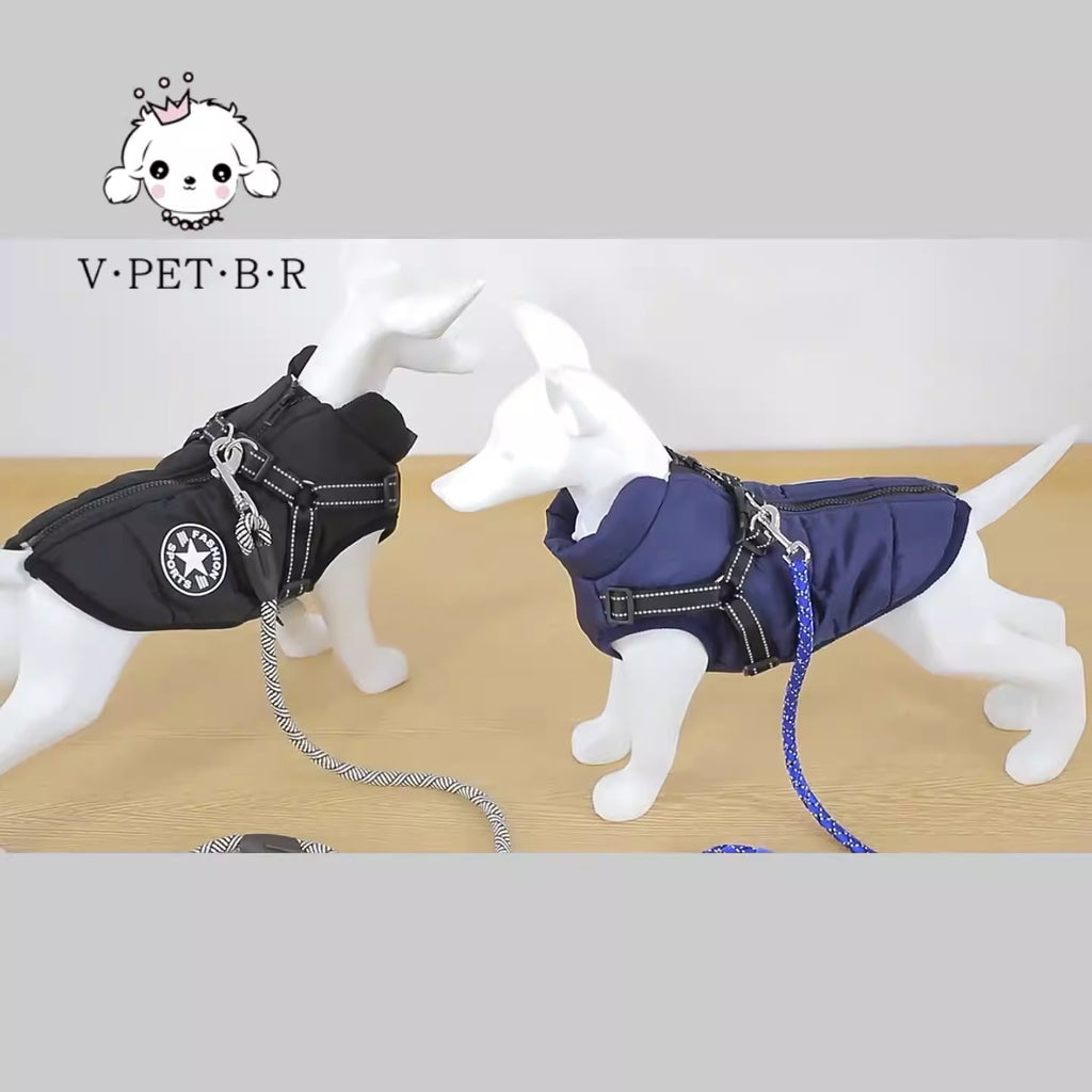 Large Dog Waterproof Jacket – Thickened Polyester Rain Coat for Big Dogs | 3XL–5XL