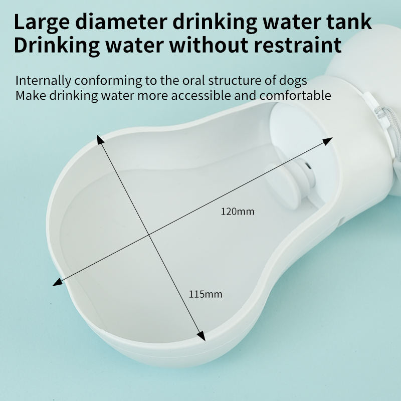 Foldable Dog Travel Water Bottle — 550ml BPA-Free Silicone, Spherical or Column