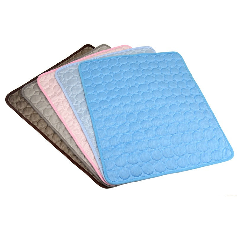 Ice Silk Cooling Pet Cushion — Breathable Summer Mat for Cats & Dogs