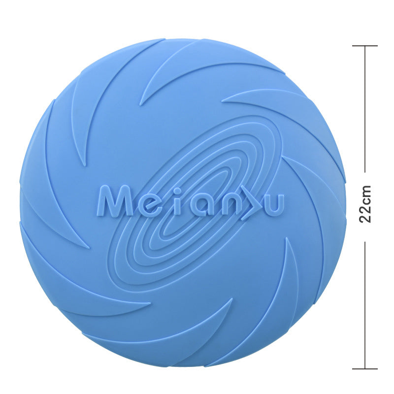 TPR Dog Frisbee — Soft, Bite-Resistant & Floating, 3 Sizes, 6 Colors