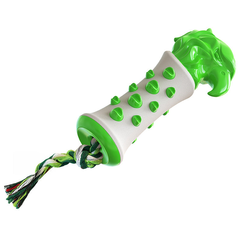 Dog Chew Toy & Toothbrush — Scepter Molar Stick | Dental Cleaning, TPR, 3 Colors | EM Pet Products