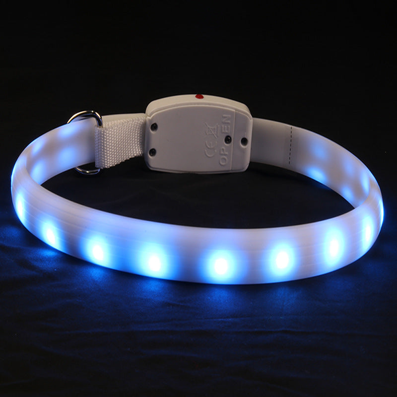 LED Glow Dog Collar — Multi-Color, Cuttable, All-Season Safety Collar