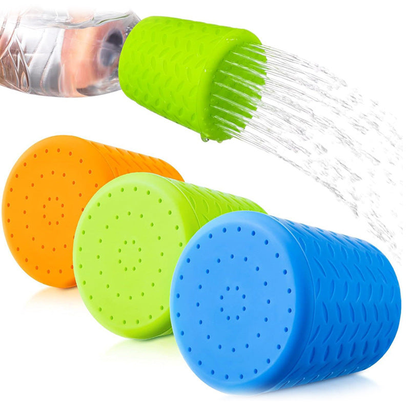 Portable Silicone Pet Shower Head — Handheld Bathing Tool for Dogs & Cats, 3 Colors