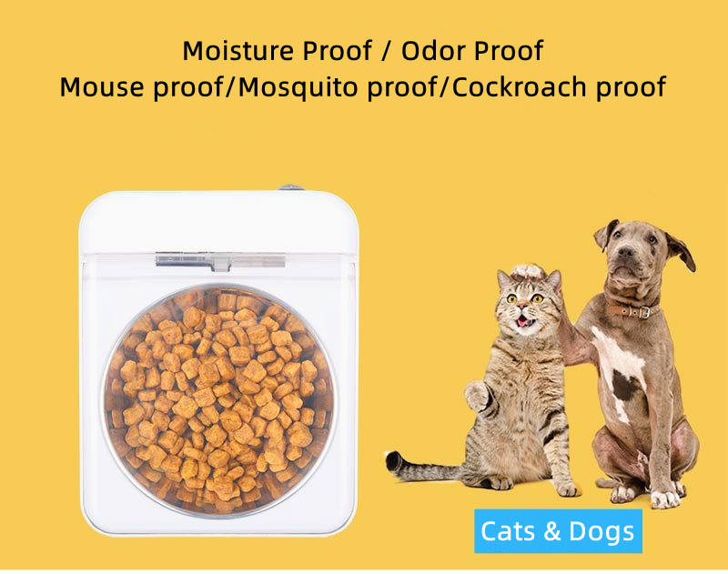 Smart Pet Bowl — Anti-Cockroach, Anti-Mouse, Moisture-Proof, 350ml, 10hr Battery