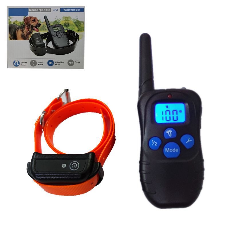Remote Dog Training Collar — 300m Range, 4 Modes, Waterproof, 1 or 2 Dogs