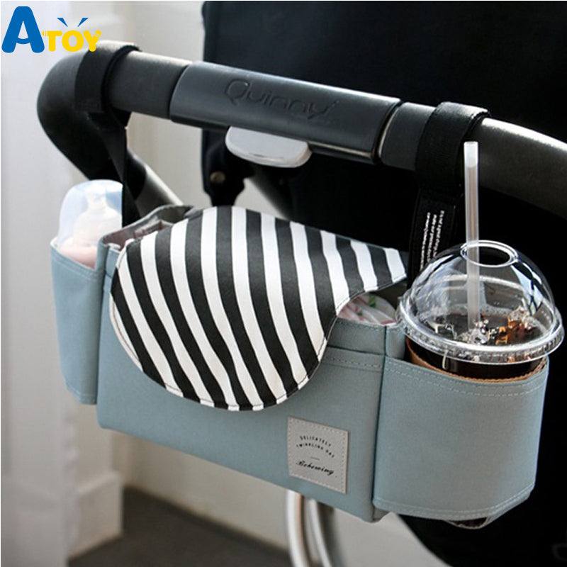 Hanging Pet Stroller Organizer Bag — Waterproof Storage Bag for Prams