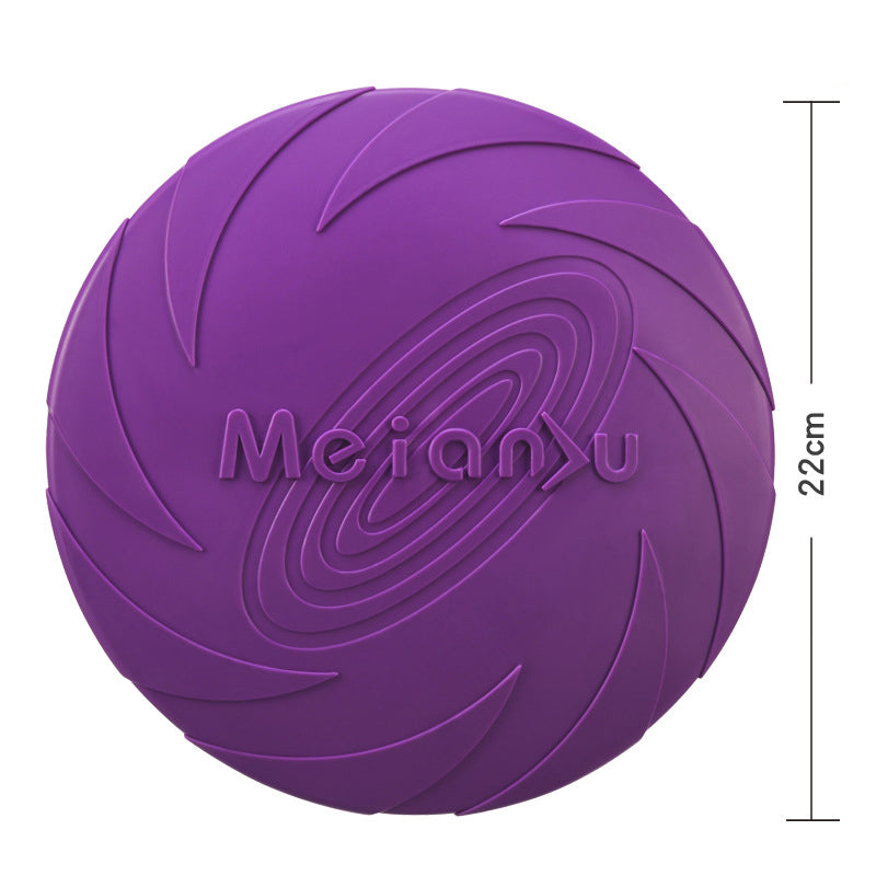 TPR Dog Frisbee — Soft, Bite-Resistant & Floating, 3 Sizes, 6 Colors