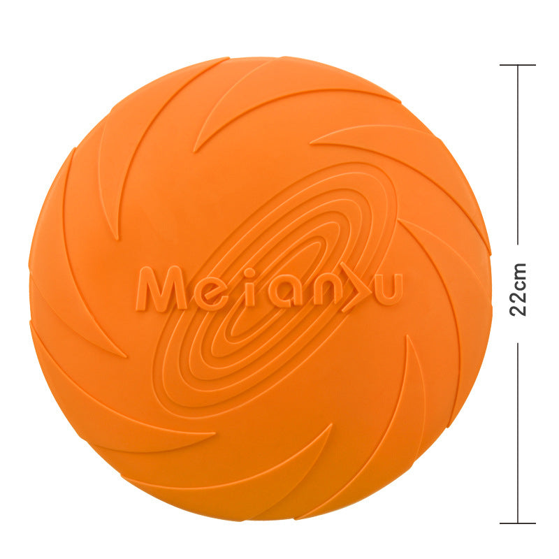 TPR Dog Frisbee — Soft, Bite-Resistant & Floating, 3 Sizes, 6 Colors
