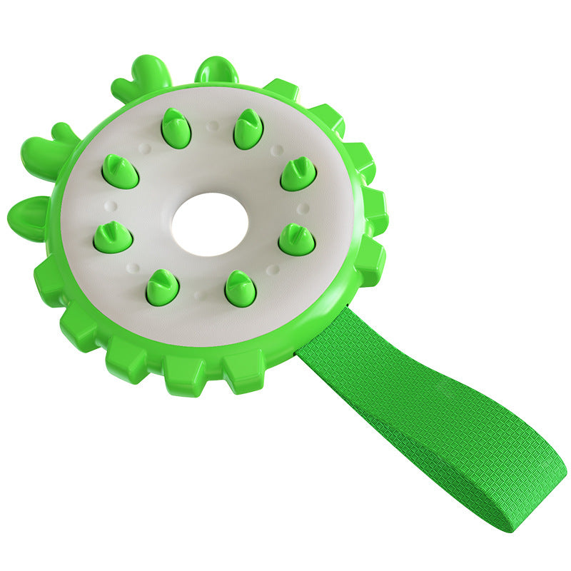 Interactive Ring Chew Toy & Dog Toothbrush – Bite-Resistant Molar Toy for Dogs | 4 Colors