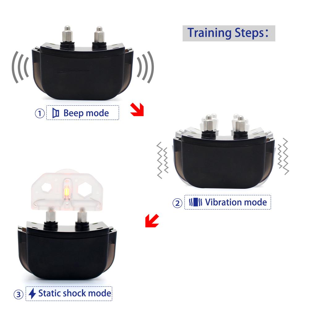 Petrainer 998DR-1 Remote Dog Training Collar — 330yd Range, 100 Levels, Rain-Resistant