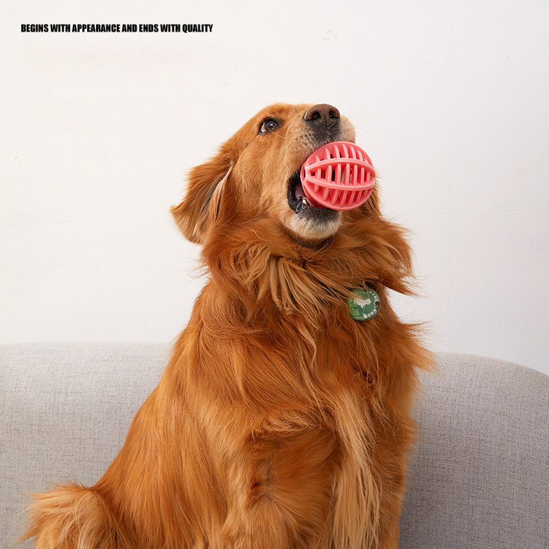 TPR Treat Leaking Molar Ball — Bite-Resistant, Teeth Cleaning, 8cm, 3 Colors