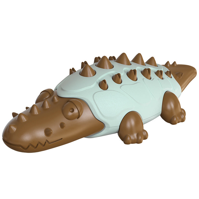 Crocodile Treat-Dispensing Chew Toy for Dogs – Bite-Resistant Molar Puzzle Toy | 5 Colors