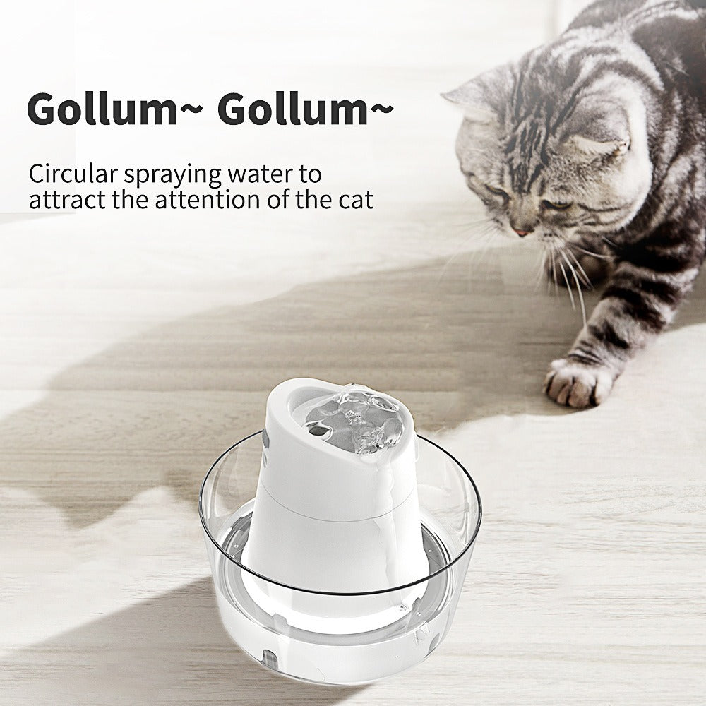 Smart Pet Water Fountain with Sensor, Filter & Circulating Flow