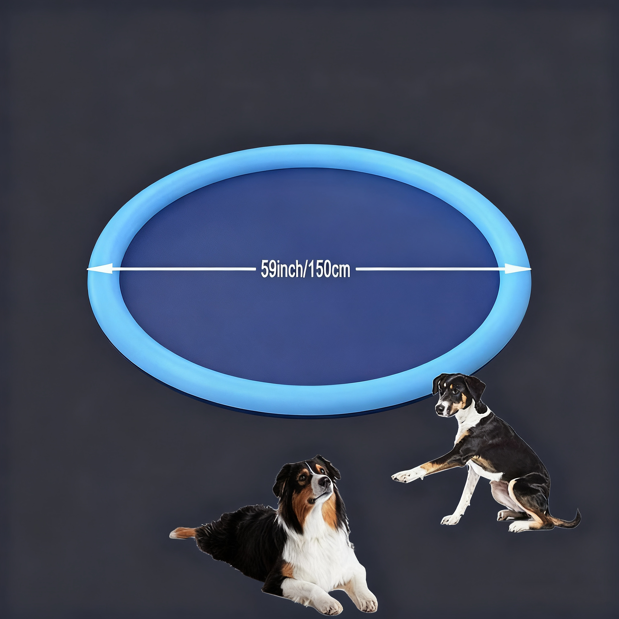 Pet Sprinkler Play Mat — Thickened PVC Water Splash Pad for Dogs