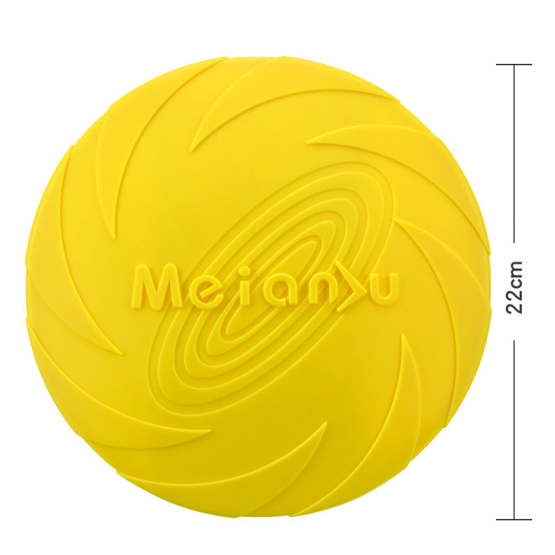 TPR Dog Frisbee — Soft, Bite-Resistant & Floating, 3 Sizes, 6 Colors