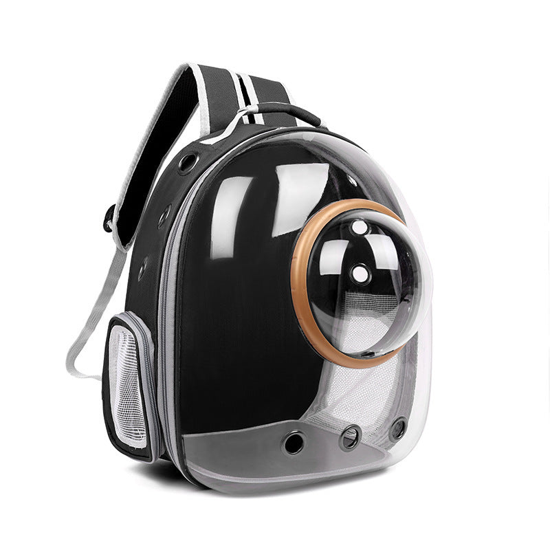 Space Capsule Transparent Pet Carrier Bag — Panoramic Window, Up to 13 lbs, 14 Styles