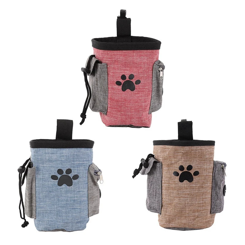 Dog Training Treat Bag — Waterproof Waist Pouch with Pockets, 3 Colors