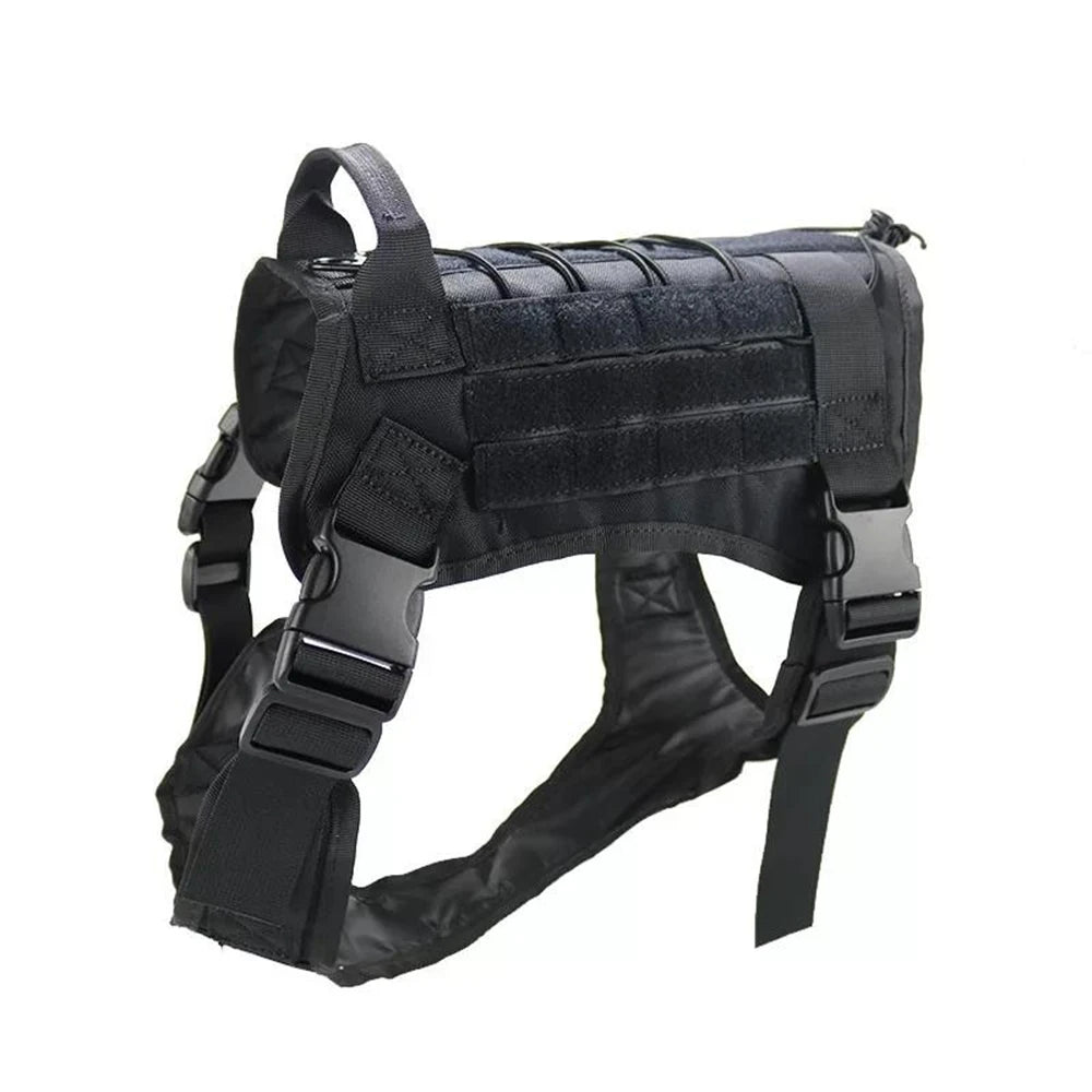 Tactical Dog Vest — Breathable Military Style, 1000D Nylon, Sizes M–XL, 3 Colors
